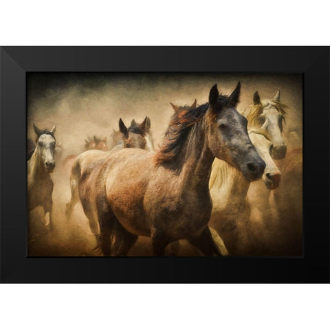 Freedom Black Modern Wood Framed Art Print by The Yellowstone Collection