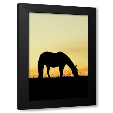 Supper Time Black Modern Wood Framed Art Print with Double Matting by The Yellowstone Collection