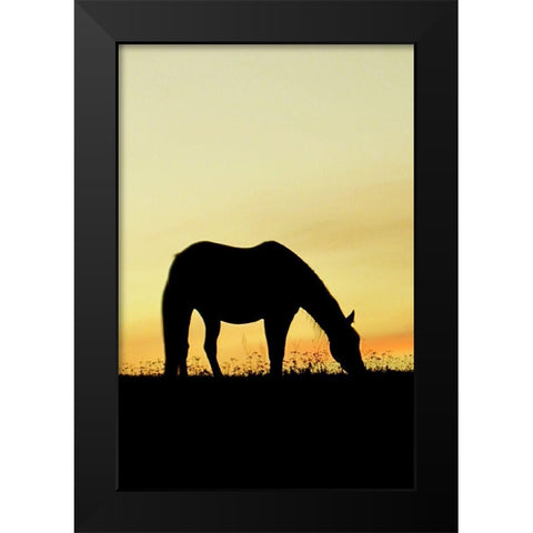 Supper Time Black Modern Wood Framed Art Print by The Yellowstone Collection