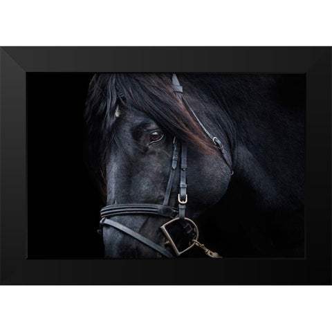 Up Close Black Modern Wood Framed Art Print by The Yellowstone Collection