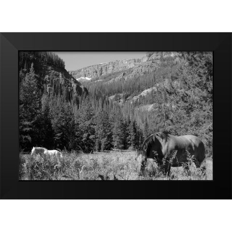 Younts Peak, Cody, Wyoming Black Modern Wood Framed Art Print by The Yellowstone Collection