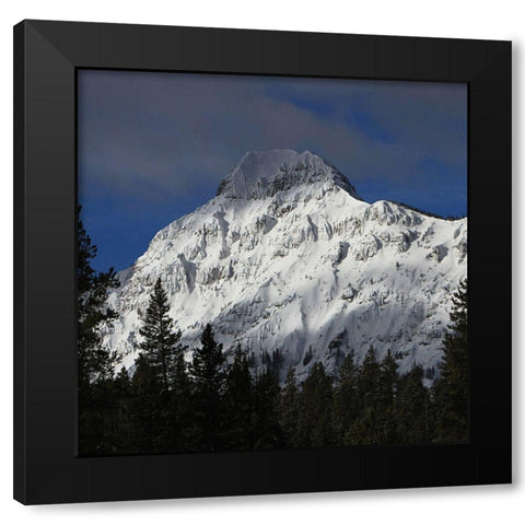 Barronette Peak, Yellowstone National Park Black Modern Wood Framed Art Print by Peaco, Jim