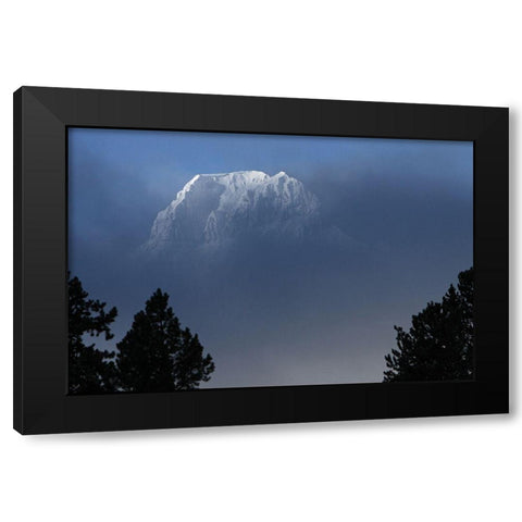 Barronette Peak, Yellowstone National Park Black Modern Wood Framed Art Print with Double Matting by Peaco, Jim