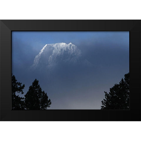 Barronette Peak, Yellowstone National Park Black Modern Wood Framed Art Print by Peaco, Jim