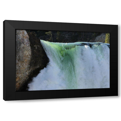 Lower Falls of the Yellowstone River, Yellowstone National Park Black Modern Wood Framed Art Print with Double Matting by Peaco, Jim