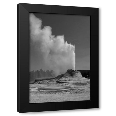 Castle Geyser, Yellowstone National Park Black Modern Wood Framed Art Print by Renkin, Diane