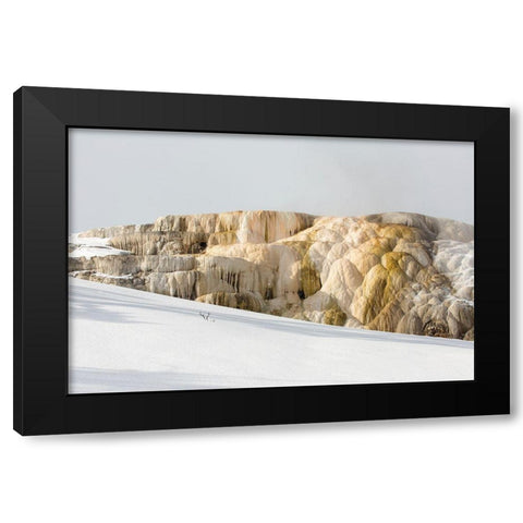 Cleopatra Spring, Mammoth Hot Springs, Yellowstone National Park Black Modern Wood Framed Art Print with Double Matting by The Yellowstone Collection