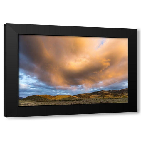 Cleopatra Spring, Mammoth Hot Springs, Yellowstone National Park Black Modern Wood Framed Art Print with Double Matting by The Yellowstone Collection
