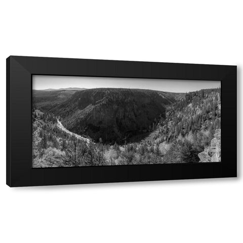 Gardner River Canyon, Yellowstone National Park Black Modern Wood Framed Art Print with Double Matting by Herbert, Neal