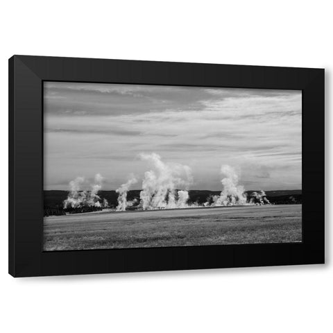 Fountain Paint Pots, Lower Geyser Basin, Yellowstone National Park Black Modern Wood Framed Art Print by Renkin, Diane