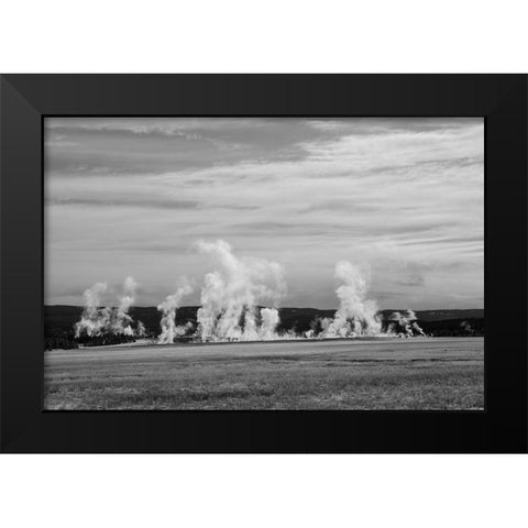 Fountain Paint Pots, Lower Geyser Basin, Yellowstone National Park Black Modern Wood Framed Art Print by Renkin, Diane