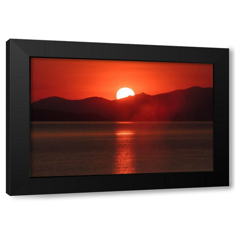 Sunrise from West Thum Geyser Basin, Yellowstone National Park Black Modern Wood Framed Art Print by The Yellowstone Collection