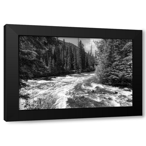 Horse and Hellroaring Creeks, Yellowstone National Park Black Modern Wood Framed Art Print with Double Matting by Frank, Jacob W.