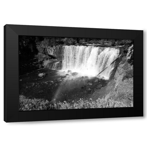 Iris Falls on the Bechler River, Yellowstone National Park Black Modern Wood Framed Art Print with Double Matting by Renkin, Diane