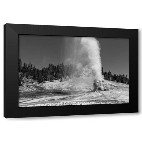 Lone Star Geyser, Yellowstone National Park Black Modern Wood Framed Art Print with Double Matting by Frank, Jacob W.