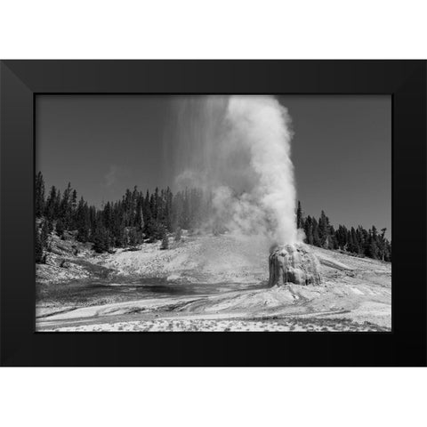 Lone Star Geyser, Yellowstone National Park Black Modern Wood Framed Art Print by Frank, Jacob W.