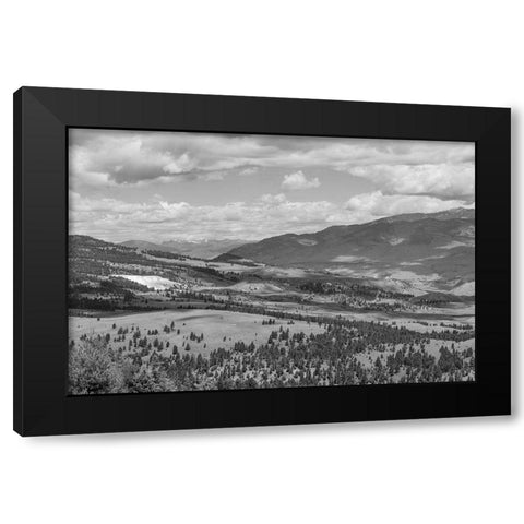 Mammoth Hot Springs, Yellowstone National Park Black Modern Wood Framed Art Print by The Yellowstone Collection