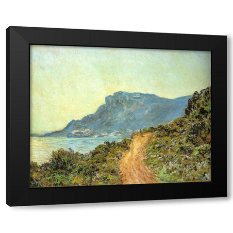 Cap Martin-near Menton 1884 Black Modern Wood Framed Art Print with Double Matting by Monet, Claude