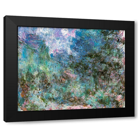 House among the Roses 1920 Black Modern Wood Framed Art Print with Double Matting by Monet, Claude