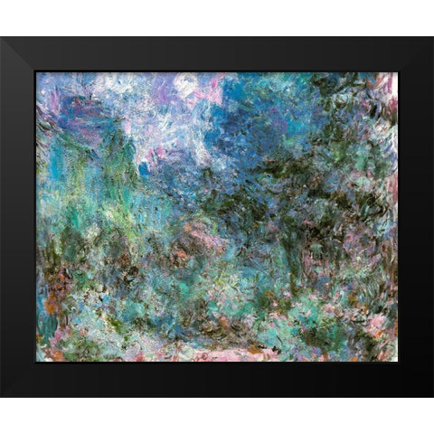 House among the Roses 1920 Black Modern Wood Framed Art Print by Monet, Claude