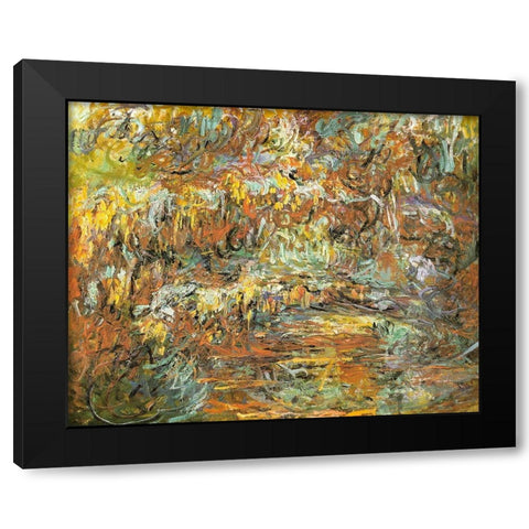 Japanese bridge 1920 Black Modern Wood Framed Art Print with Double Matting by Monet, Claude
