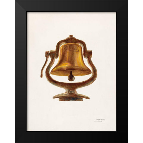 Bell 1940 Black Modern Wood Framed Art Print by Waddell, Harry Mann