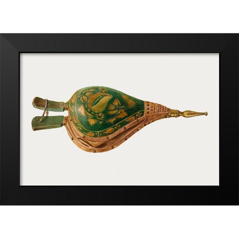 Bellows 1941 Black Modern Wood Framed Art Print by Milto, Florence