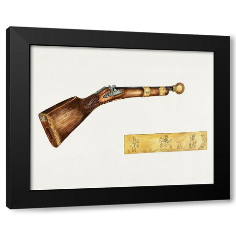 Blunderbuss 1940 Black Modern Wood Framed Art Print by Youngs, Jessie M.