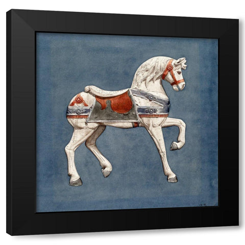 Carousel Horse I 1935 Black Modern Wood Framed Art Print by Murphy, Henry