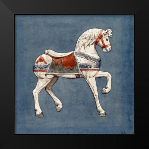 Carousel Horse I 1935 Black Modern Wood Framed Art Print by Murphy, Henry