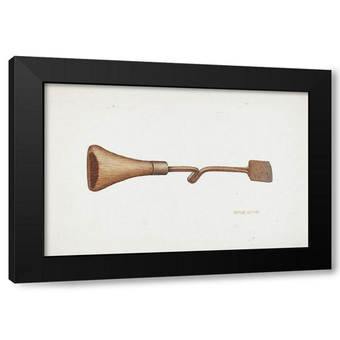Horse Shoers Knife 1940 Black Modern Wood Framed Art Print with Double Matting by Brown, George C.