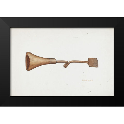 Horse Shoers Knife 1940 Black Modern Wood Framed Art Print by Brown, George C.