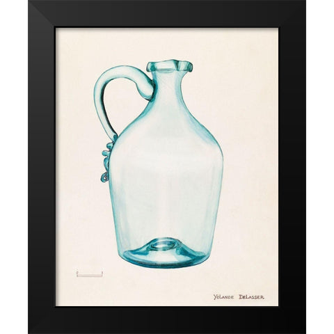 Jug 1936 Black Modern Wood Framed Art Print by Delasser, Yolande