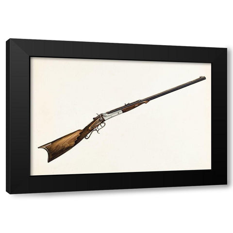Rifle 1936 Black Modern Wood Framed Art Print by Simon, Natalie