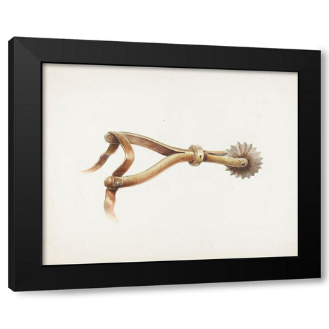 Spur 1936 Black Modern Wood Framed Art Print by Transpota, Gerald