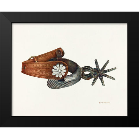 Spur 1938 Black Modern Wood Framed Art Print by Taylor, Robert W.R.