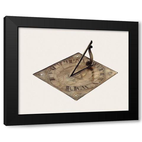 Sun Dial 1938 Black Modern Wood Framed Art Print by Chomyk, Michael