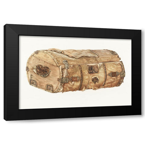 Trunk 1937 Black Modern Wood Framed Art Print with Double Matting by Thorsen, John