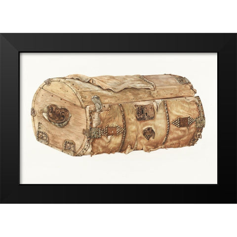 Trunk 1937 Black Modern Wood Framed Art Print by Thorsen, John
