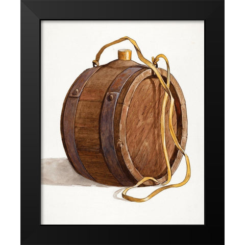 Water Barrel of Runlet Black Modern Wood Framed Art Print by Bartlett, Dana