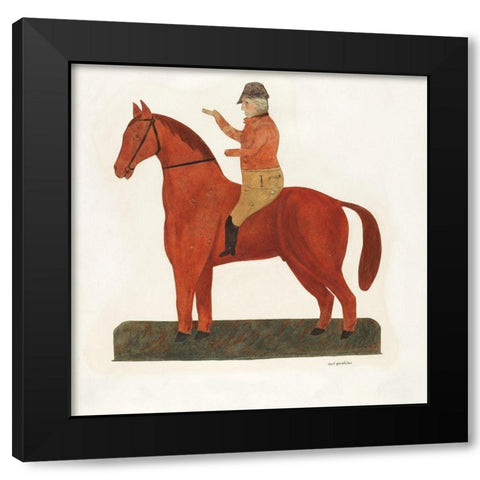 Weather Vane 1935 Black Modern Wood Framed Art Print with Double Matting by Strehlau, Carl