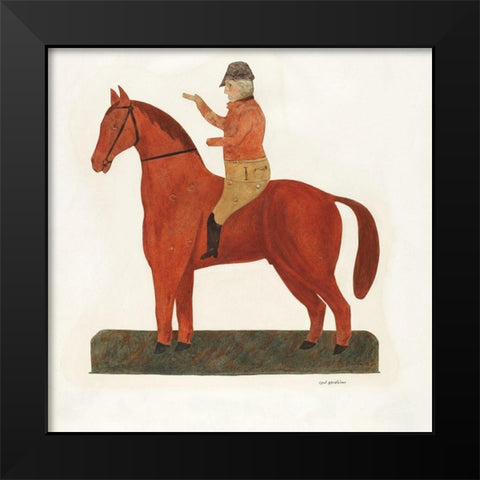 Weather Vane 1935 Black Modern Wood Framed Art Print by Strehlau, Carl