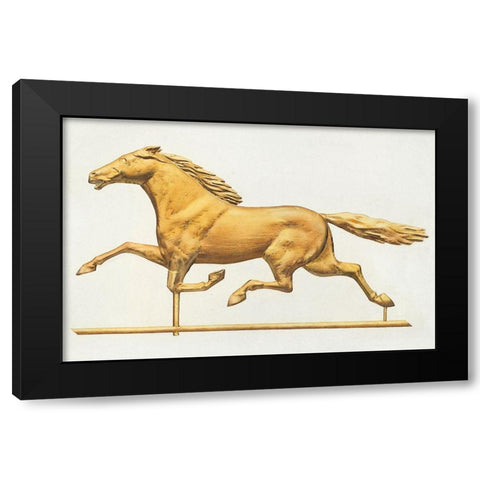 Weather Vane 1939 Black Modern Wood Framed Art Print by Goldberg, Joseph