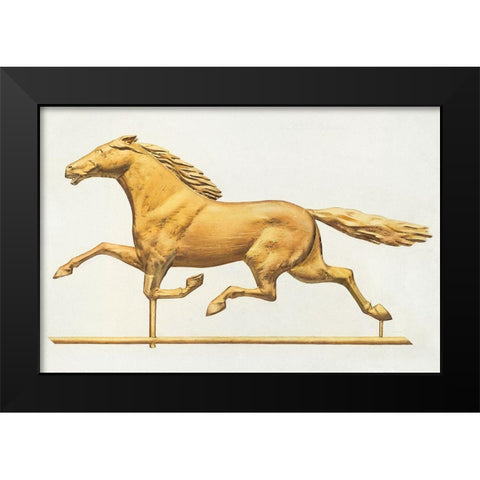 Weather Vane 1939 Black Modern Wood Framed Art Print by Goldberg, Joseph