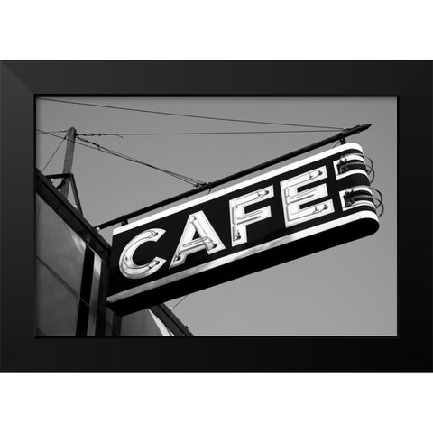 Gadsden Alabama Black Modern Wood Framed Art Print by Alabama Picture Archive