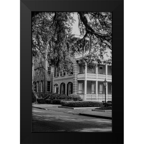 Historic Savannah Black Modern Wood Framed Art Print by Georgia Picture Archive