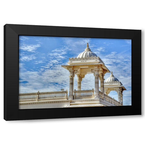White Hindu Temple-Atlanta-Georgia I Black Modern Wood Framed Art Print with Double Matting by Georgia Picture Archive