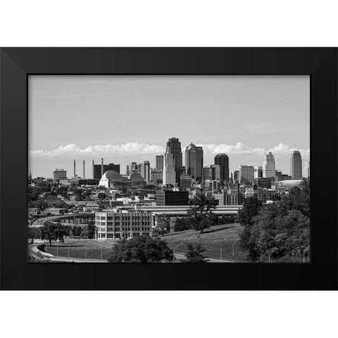 Penn Valley Park-Kansas City-Missouri Black Modern Wood Framed Art Print by Missouri Picture Archive