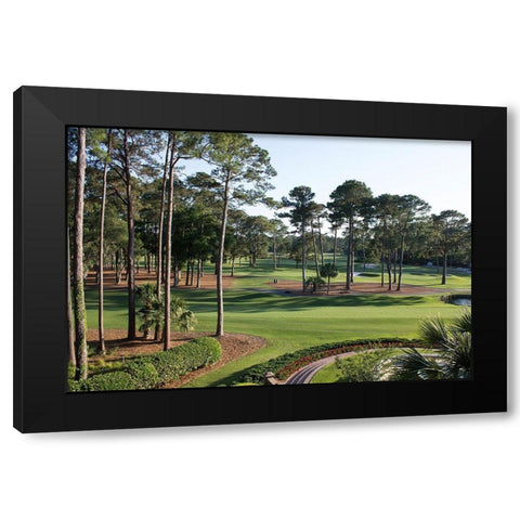 Charleston National Golf Club-South Carolina Black Modern Wood Framed Art Print by South Carolina Picture Archive