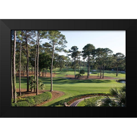 Charleston National Golf Club-South Carolina Black Modern Wood Framed Art Print by South Carolina Picture Archive